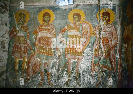 Mazedonien Kirche byzantinische Fresken Saint Annahme Heilige Jungfrau Ruhetag Kloster in der Nähe von Prilep Kultur Farbe Stockfoto