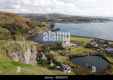 Ellenabeich Dorf auf der Insel Seil vor der Küste von Schottland Argyll Stockfoto