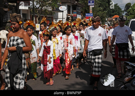 Bestandteil einer königlichen Einäscherung Zeremonie, Ubud, Bali. Stockfoto