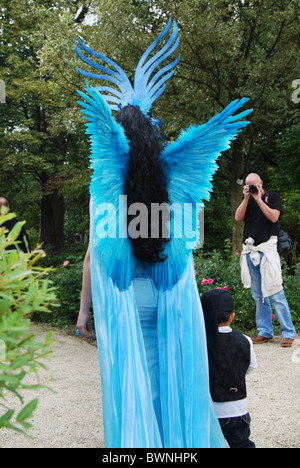 Bunte Zeichen an Elf Fantasy Fair Arcen Niederlande Stockfoto