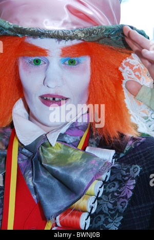 Clown auf 2010 EFF Elf Fantasy Fair Arcen Niederlande Stockfoto