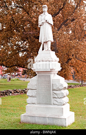 West Virginia Denkmal auf dem Nationalfriedhof in Gettysburg Pennsylvania PA im Frühherbst. Stockfoto