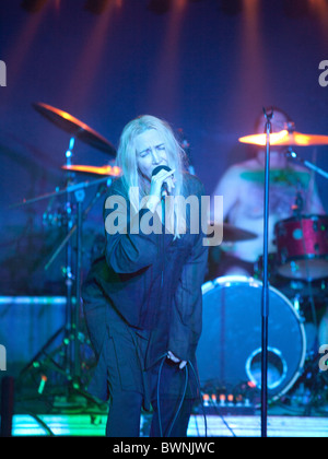 Jarboe am 11. April 2010 im Diesel Club in Budapest, Ungarn. Stockfoto