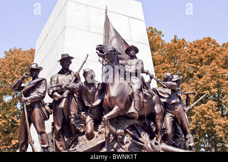 Die Virginia Bürgerkrieg Denkmal am Seminary Ridge Gettysburg Pennsylvania PA im Frühherbst. Stockfoto