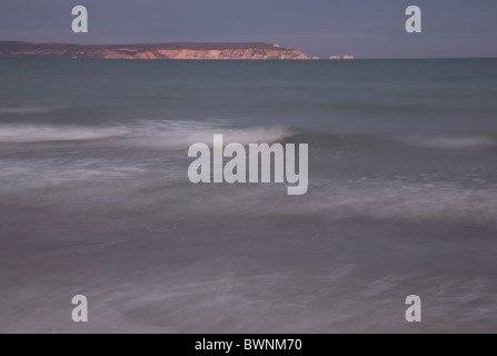 Die schöne Küstenlandschaft am zuvorkommend Beach in Dorset. Stockfoto