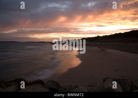 Die schöne Küstenlandschaft am zuvorkommend Beach in Dorset. Stockfoto