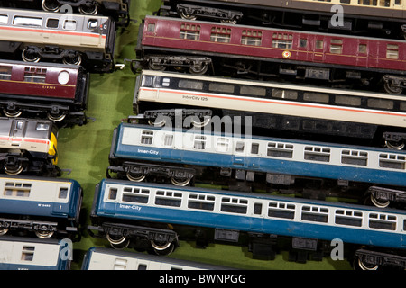 Spielzeug-Eisenbahnen, Sammler-Messe, Bahnhof Modellierung & Railwayana, Manchester, UK Stockfoto