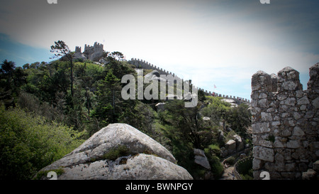 Maurische Burg, Sintra, Portugal Stockfoto