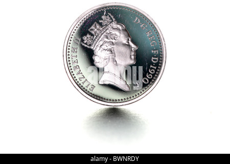 Pfund-Münze Stockfoto