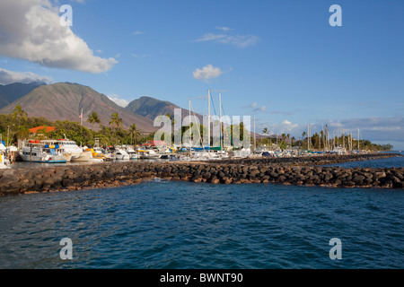 Lahaina Harbor, Maui, Hawaii Stockfoto