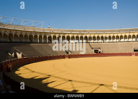 Sevilla Stierkampfarena Andalusien Spanien Stierkampf Stockfoto