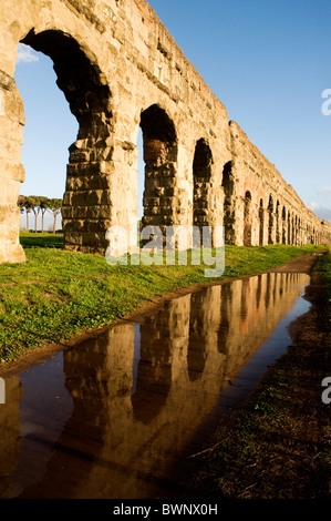 Aqua Claudia Aquädukt, Rom Italien Stockfoto