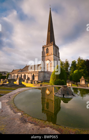 St. Marien Kirche, Painswick, Gloucestershire, Cotswolds, UK Stockfoto