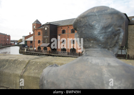 Wigan Pier Entwicklung am Leeds und Liverpool Kanal bei Wigan Stockfoto