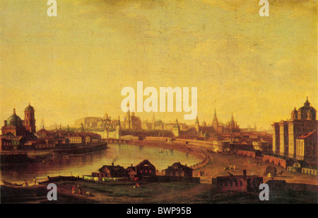 Maxim Vorobiev - Ansicht des Moskauer Kremls auf Ustyinsky Brücke Stockfoto