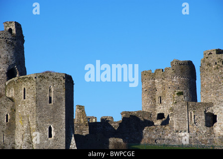 Kidwelly Castle (Walisisch Castell Cydweli) in Kidwelly, Dyfed, Wales. Stockfoto