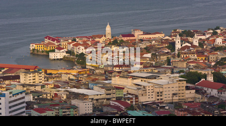 PANAMA-Stadt, PANAMA - Luftbild von Casco Viejo, historischen Zentrum der Stadt. Stockfoto