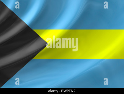 Die Bahamas Flagge Stockfoto