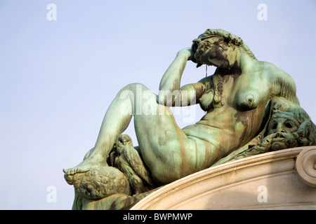 Florenz - Detail von David Wahrzeichen auf der Piazza Michelangelo Stockfoto