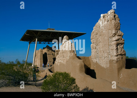 USA Amerika USA Nordamerika Arizona Casa Grande Ruins National Monument Hohokam-Kultur Geschichte Hi Stockfoto