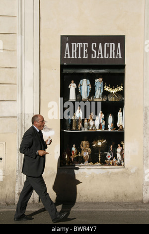 Shop Verkauf Angst Kunst religiöse Modelle in Rom Stockfoto