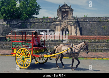 Philippinen Manila Real Fuerza de Santiago Intramuros Stadtteil Asien Fort Architektur historisches Relief Hallo Stockfoto