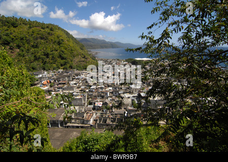 Komoren Mutsamudu Anjouan Insel indischen Ozean Kapital Stadt von Anjouan Stadtansicht von Zitadelle alte Festung landscap Stockfoto