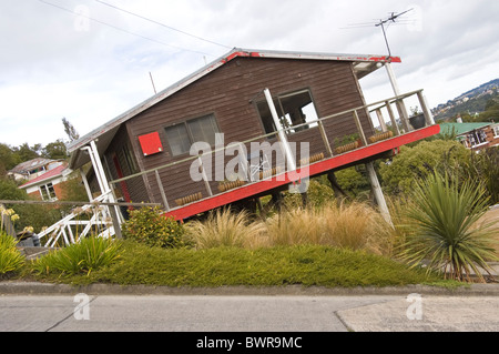 Elk195-4666 Neuseeland Südinsel Dunedin Baldwin St steilste Straße Welt Stockfoto