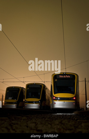 Trainieren Sie Flexity Swift von Bombardier in Porto, Portugal Stockfoto