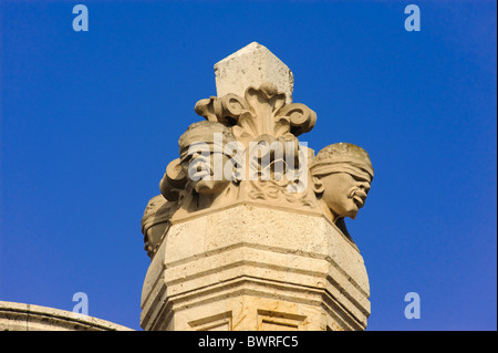 Detail ehemaligen Rathaus in Cagliari, Sardinien, Italien Stockfoto