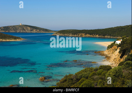 Costa del Sud in der Nähe von Porto Malfatono, Provinz Cagliari, Sardinien, Italien Stockfoto