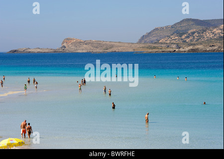 Strand Capo del Falcone in der Nähe von Stintino, Sardinien, Italien Stockfoto