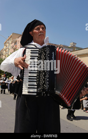 Folklore-Festival Calvalcata Sarda in Sassari, Sardinien, Italien Stockfoto