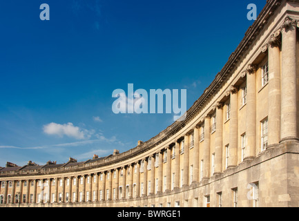 Die Royal Crescent, Bath, England. Stockfoto