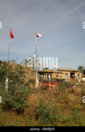 Türkische befestigten Stützpunkt der UN-Pufferzone, Nicosia, Zypern Stockfoto