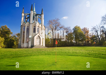 der Golfplatz in Krasny Dvur - Tschechien Stockfoto