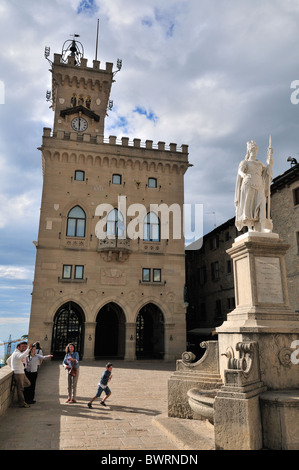 Republik San Marino, Freiheitsplatz, Piazza della Libertà, Italien Stockfoto