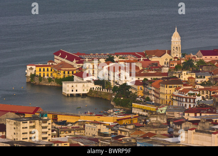 PANAMA-Stadt, PANAMA - Luftbild von Casco Viejo, historischen Zentrum der Stadt. Stockfoto