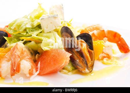 Meeresfrüchte-Salat Stockfoto