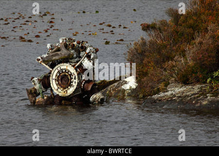 Abstürzen Sie Website der USAAF B-24 Liberator Bomber, Serien-Nr. 42-95095, basierend auf dem Flugplatz Warton. Krieg-Grab, Fee Lochs.Scotland. Stockfoto