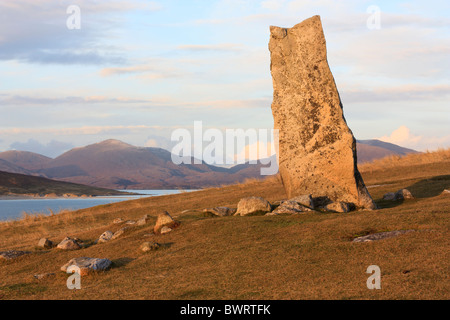 Macelod Stein auf der Insel Harris, Western Isles, Schottland Stockfoto