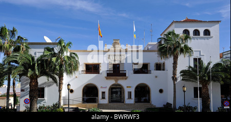 Rathaus von Ayuntamiento, Puerto del Rosario, Fuerteventura, Kanarische Inseln, Spanien, Europa Stockfoto