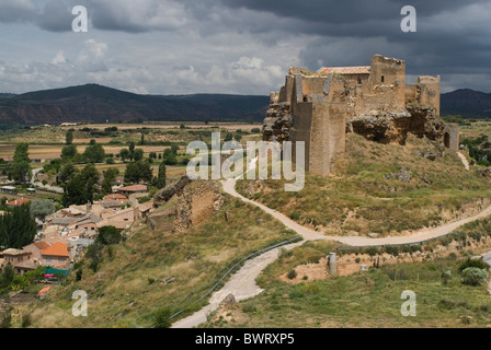 Zorita de Los Canes Burg. Alcarria Bereich. Provinz Guadalajara. Kastilien-La Mancha. Spanien Stockfoto