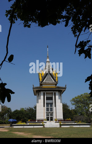 Denkmal-Pagode bei Choung Ek, Killing Fields Stockfoto