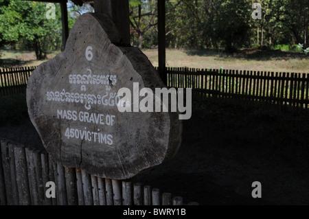 Masse-Grab bei Chung Ek Killingfields, Phnom Penh Stockfoto