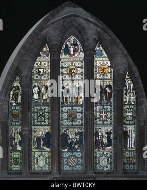 Chester Cathedral Chapter House Fenster Stockfoto