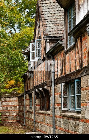 Brown's Mountain Torhaus, Acadia National Park, Maine, USA Stockfoto