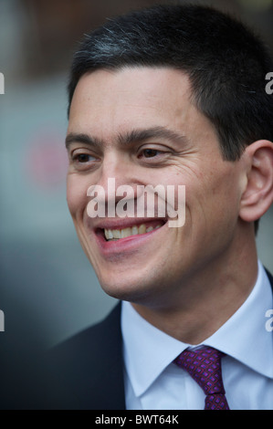 David Miliband kommt bei der Arbeit-Herbst-Konferenz in Manchester im 27. September 2010. Stockfoto