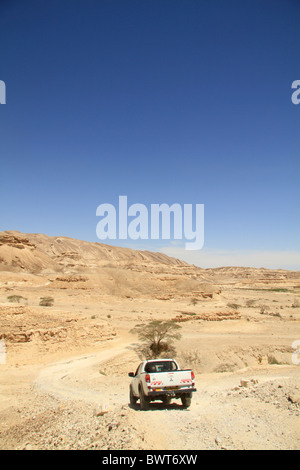 Israel, Negev, einen Blick auf Wadi Zin Stockfoto