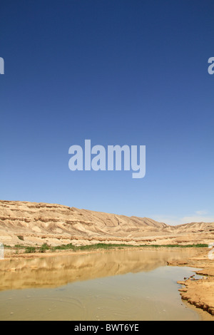 Israel, Negev, einen Blick auf Wadi Zin Stockfoto